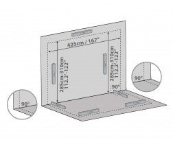 Sanremo 10 ft. x 18 ft. Solarium Kit - White Structure & White Panels - Rathwood Store