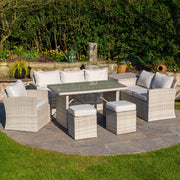 Santiago Sofa Set (White Washed) - Rathwood Store