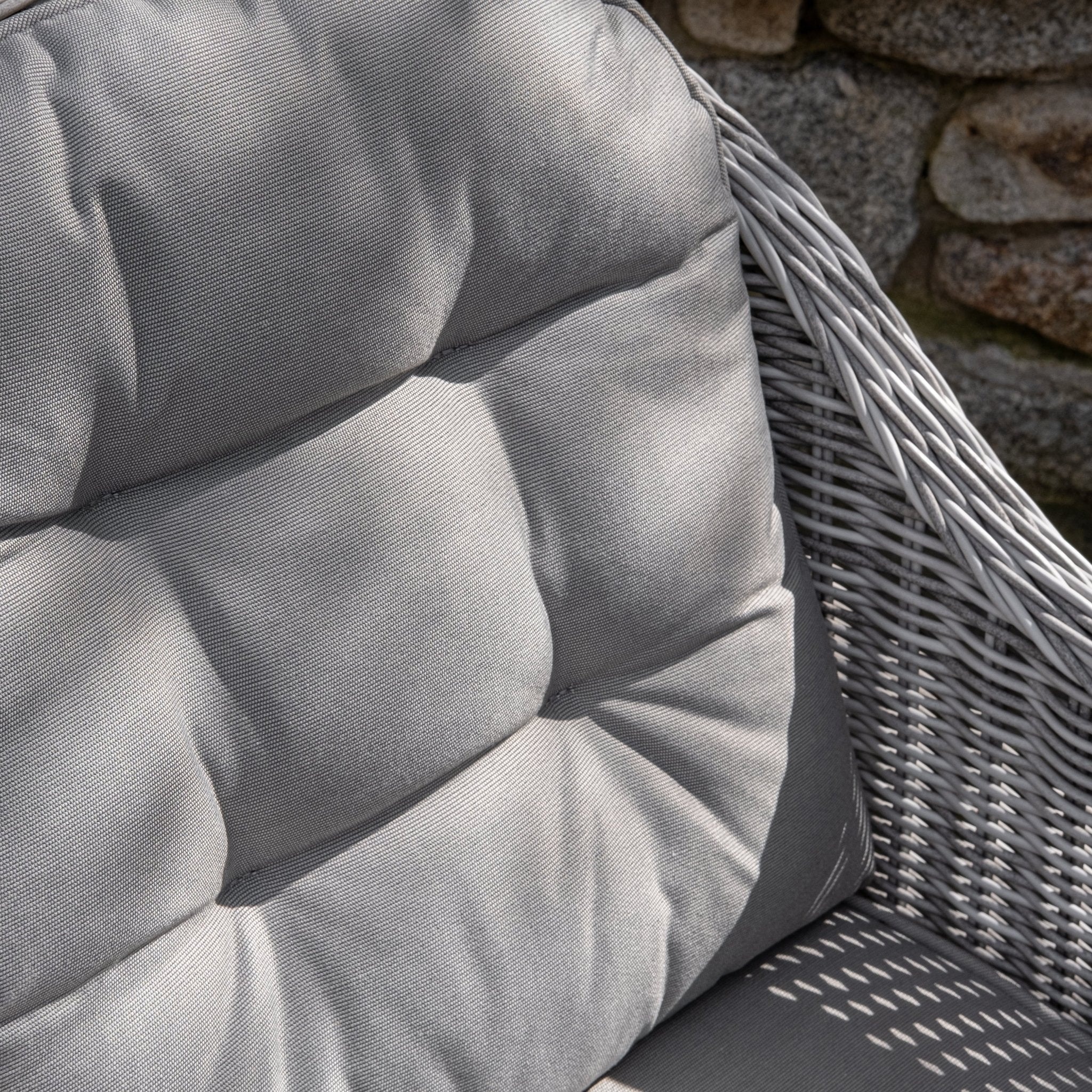 Sepino - 6 Seater Set with Oval Table & Lazy Susan (Light Grey) - Rathwood Store