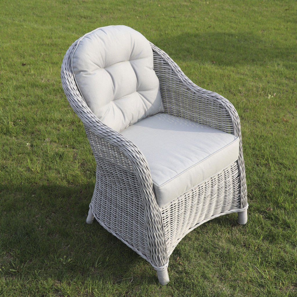 Sepino - 8 Seater Round Set (Grey) - Rathwood Store
