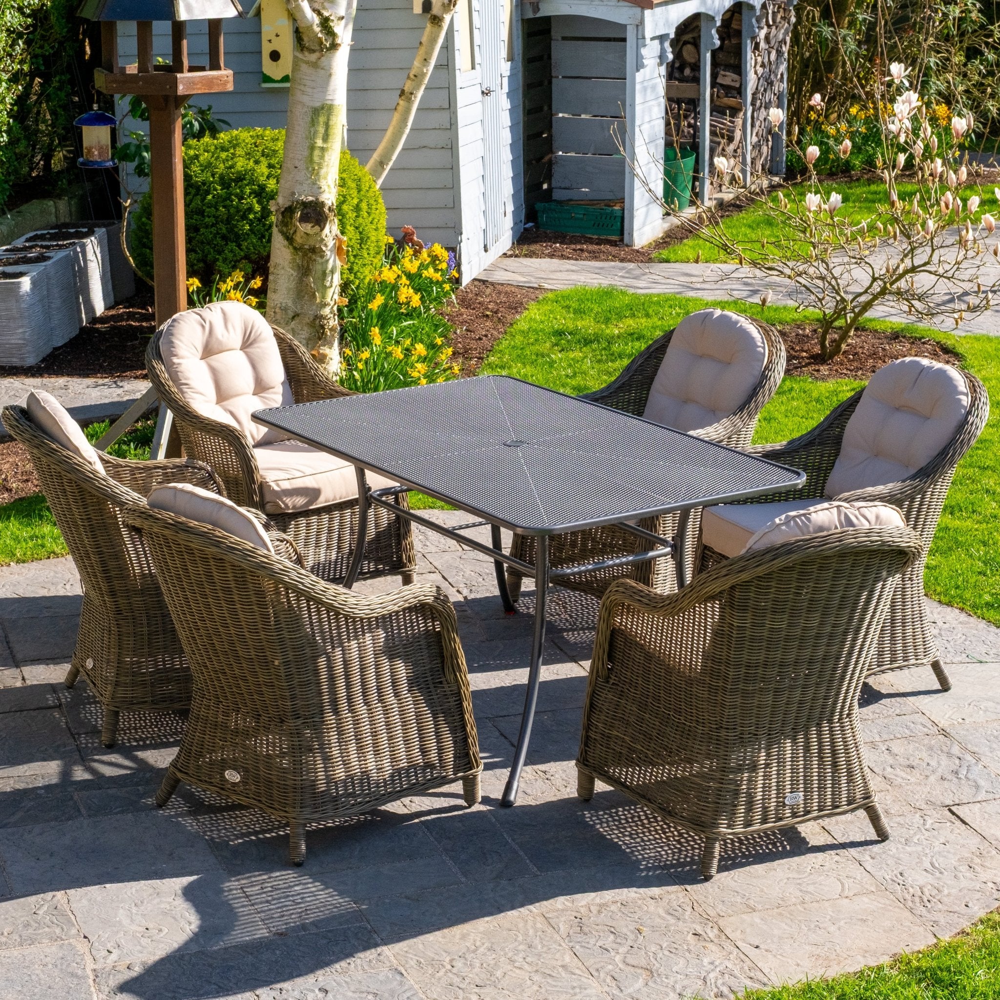 Sepino Premium 6 Seater Outdoor Dining Set - Rathwood Store