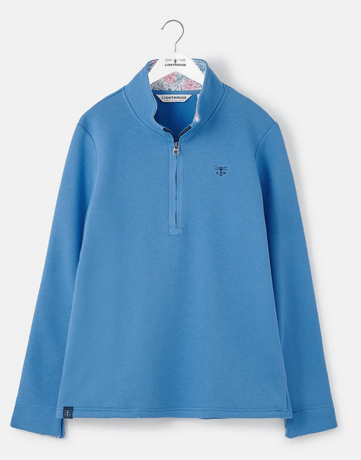 Shore Half Zip Sweater SS25 - Marine Blue - Rathwood Store