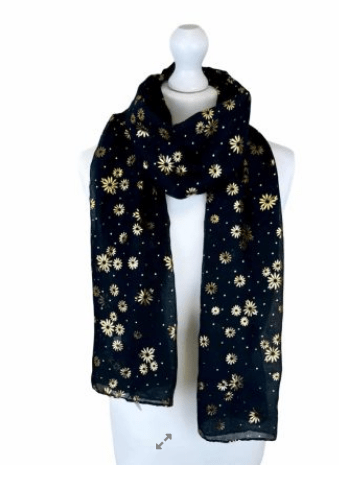 SHS Golden Flowers Winter Scarf - Rathwood Store