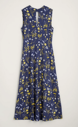 Silene Dress SS24 - Botanical Stems Maritime - Rathwood Store