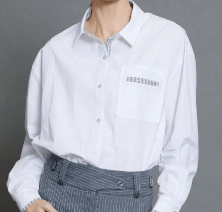 Skatie Poplin Cotton Shirt AW24 - White - Rathwood Store