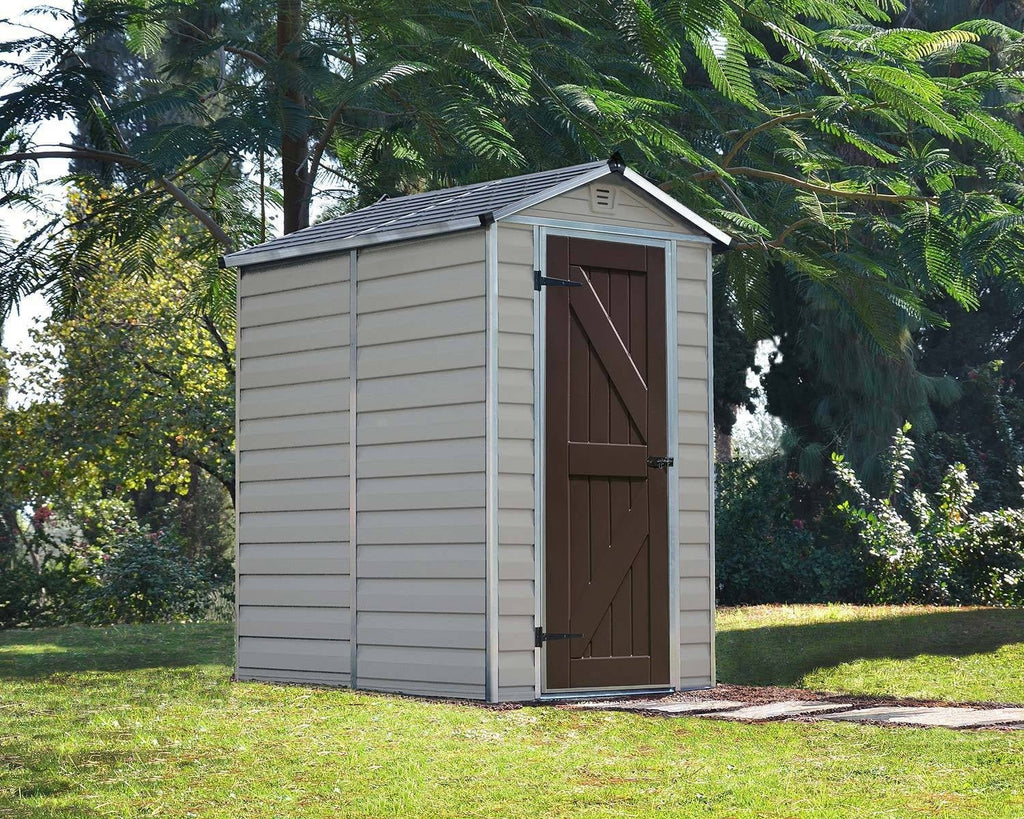 Skylight 4 ft. x 6 ft. Shed Kit - Tan - Rathwood Store