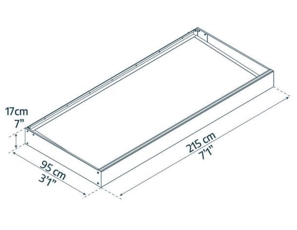 Sophia 3 ft. x 7 ft. Door Awning Kit - Grey Structure & White Opal Panels - Rathwood Store
