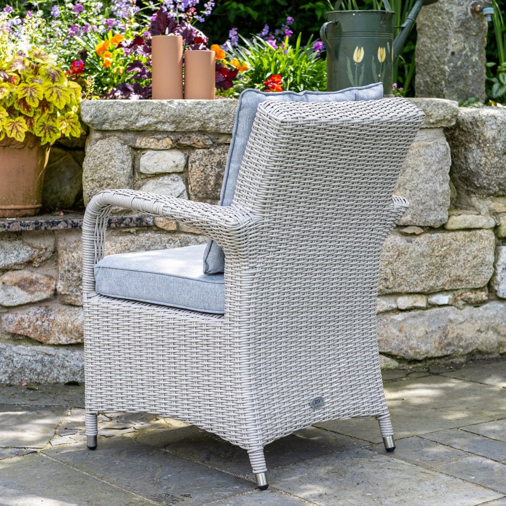 Sorrento - Bistro Set with 70cm Round Table (White Washed) - Rathwood Store