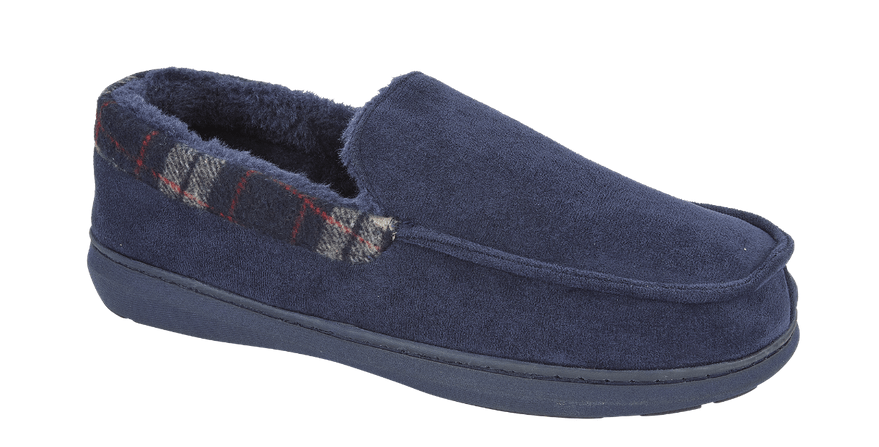 St Andrews Mens Slippers - NAVY - Rathwood Store