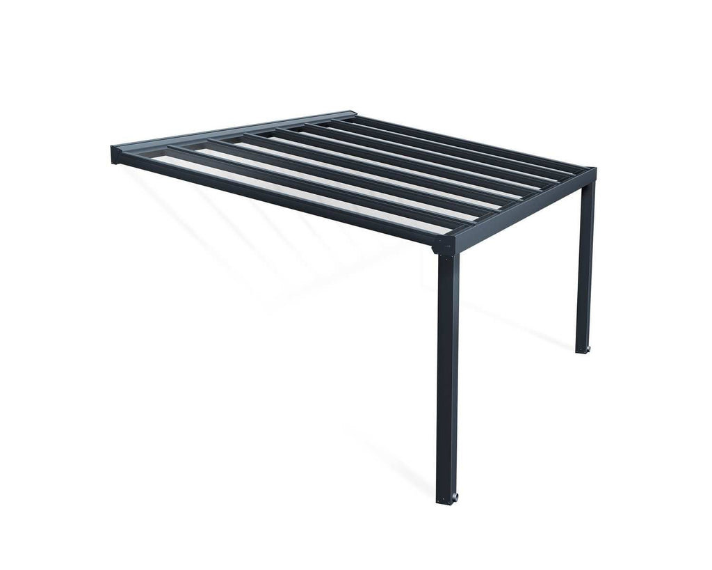 Stockholm 11 ft. x 17 ft. Patio Cover Kit - Grey, Clear Glazing - Rathwood Store