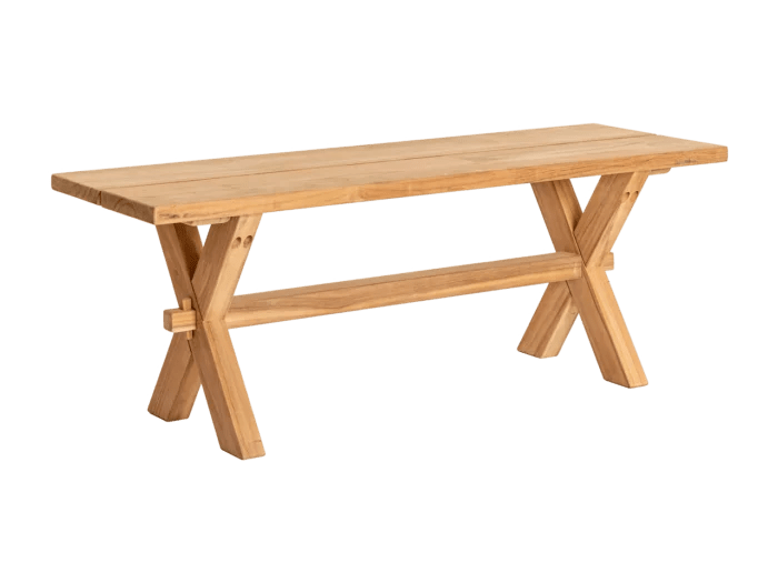 TEAK WOOD PLANK BENCH 1.2M (FSC 100%) - Rathwood Store