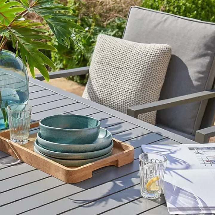 Titchwell - Corner Set - Standard Table 2 Small Stools - Anthracite / D Grey - Rathwood Store