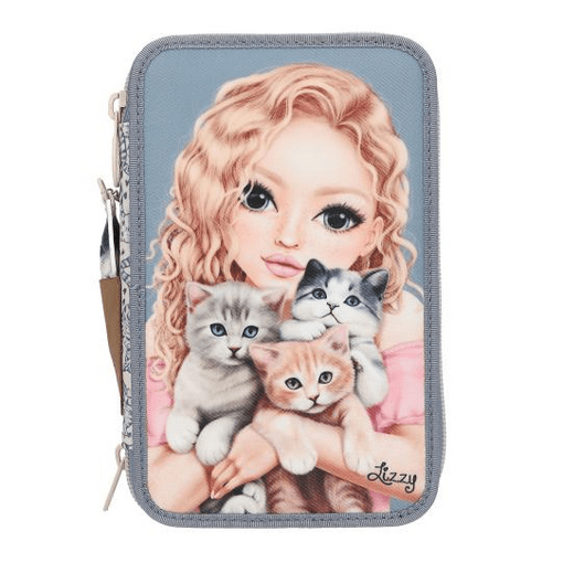 TopModel Triple Pencil Case - Cat Love - Rathwood Store