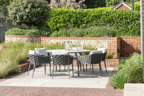 Torino - 6 Seater Set with Round Dining Table - Rathwood Store
