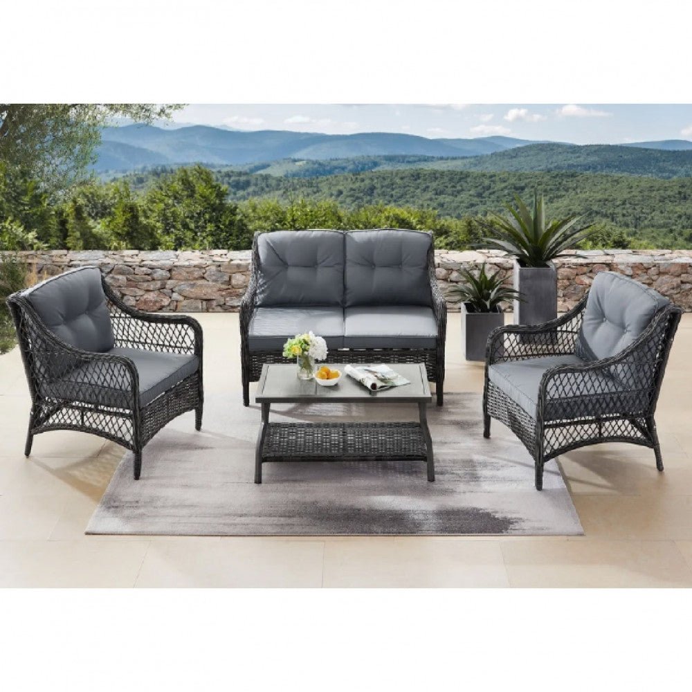 Valenza - Outdoor Lounge Set (Grey) - Rathwood Store