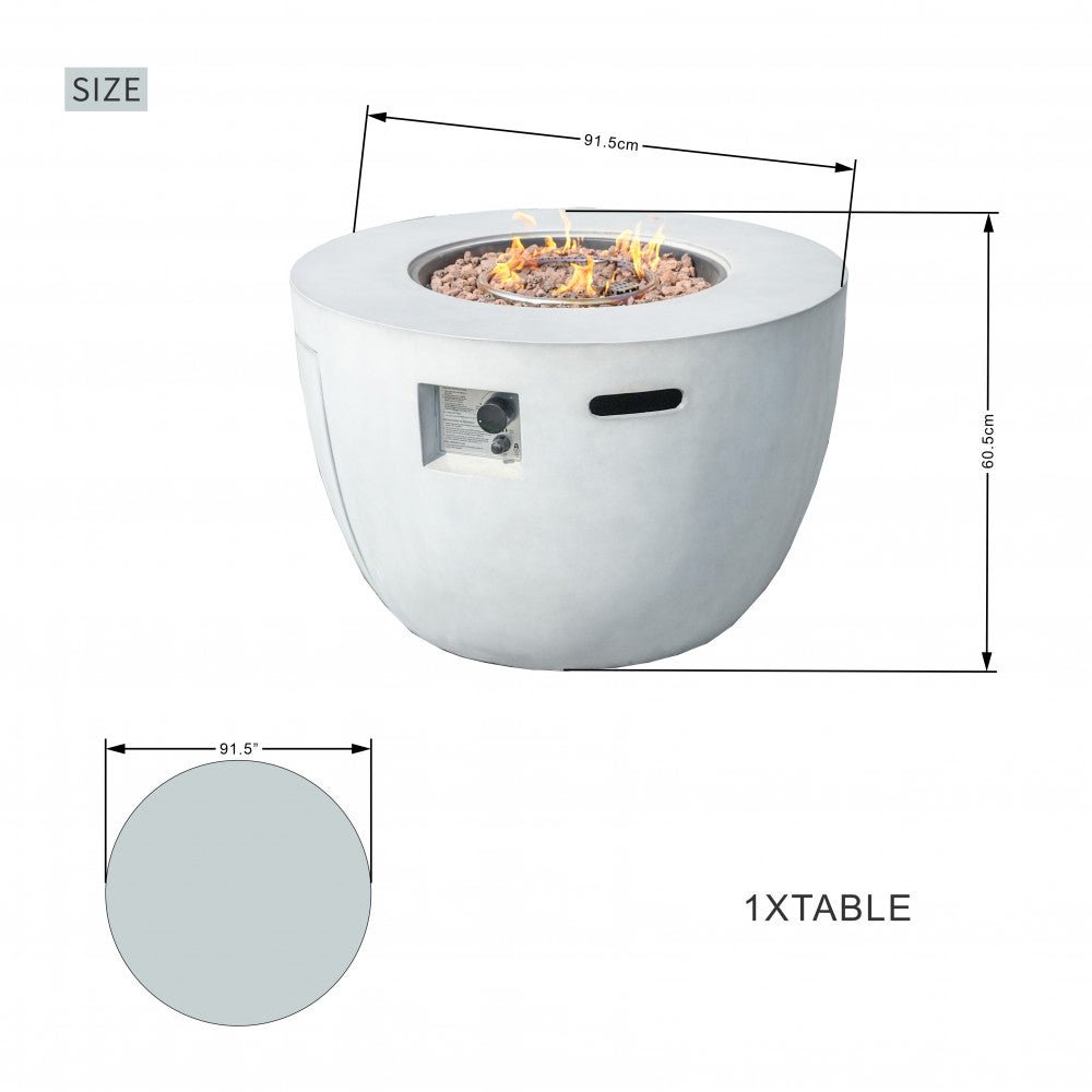 Venetian Oval Firepit Table - Rathwood Store