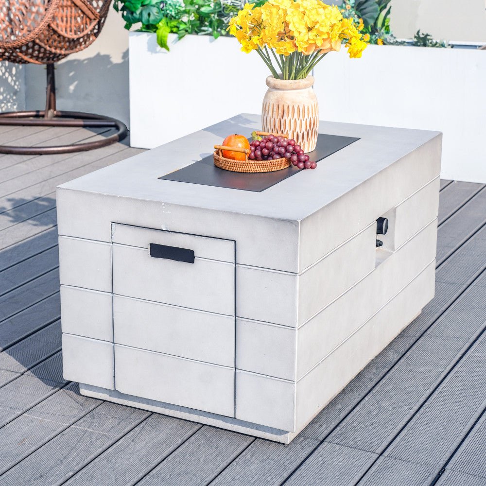 Venetian Rectangular Firepit Table - Rathwood Store