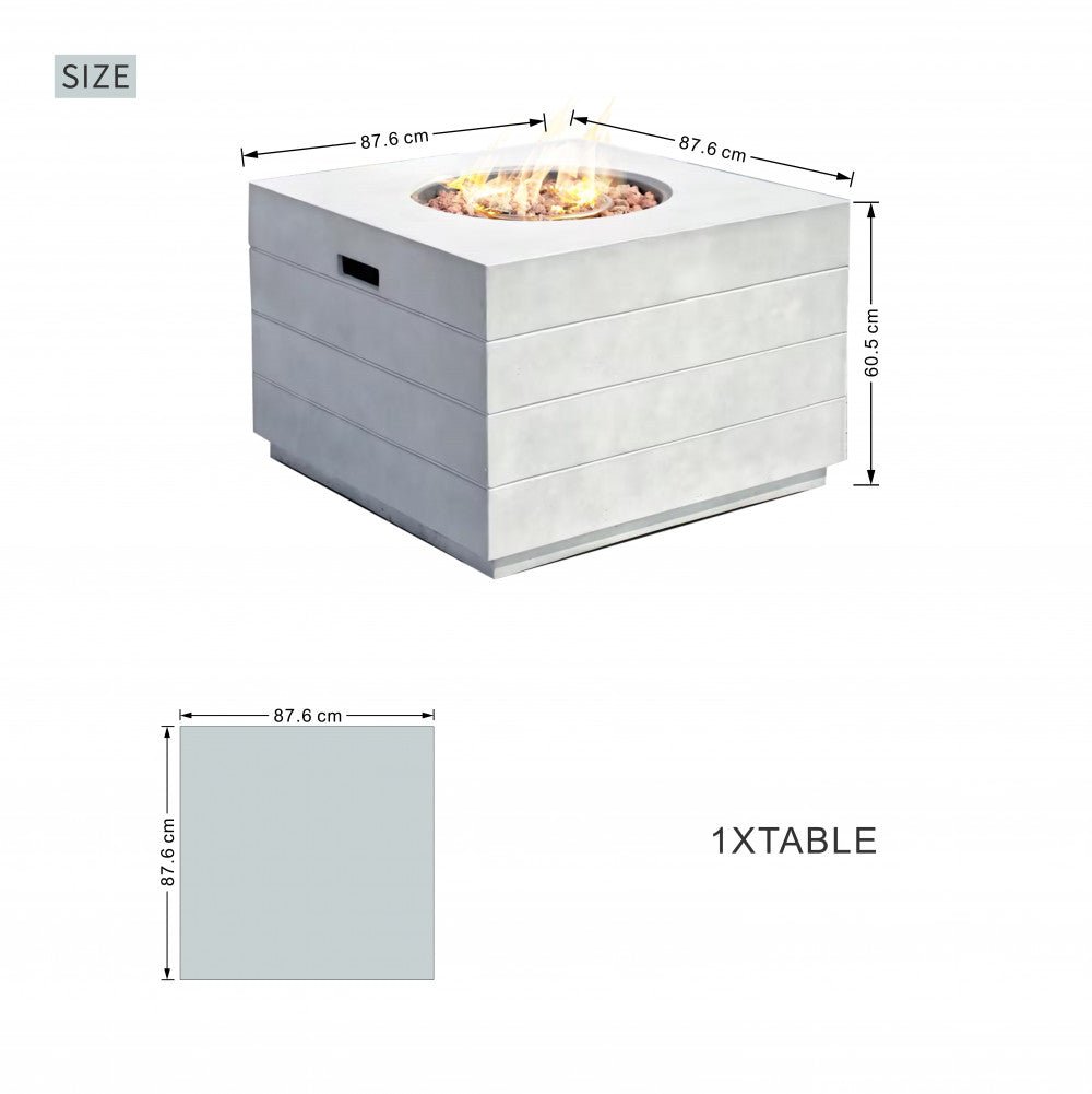 Venetian Square Firepit Table - Rathwood Store