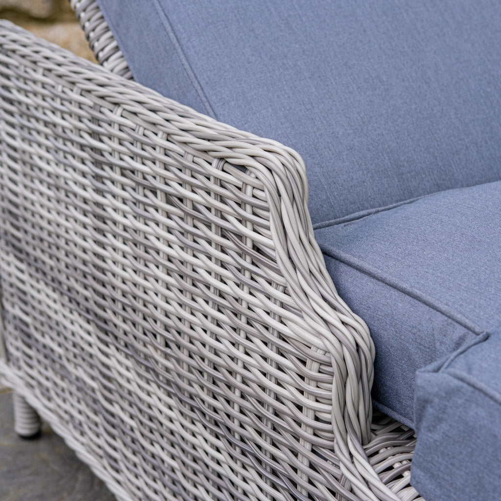 Vienna - Light Grey Sun Lounger with Table - Rathwood Store