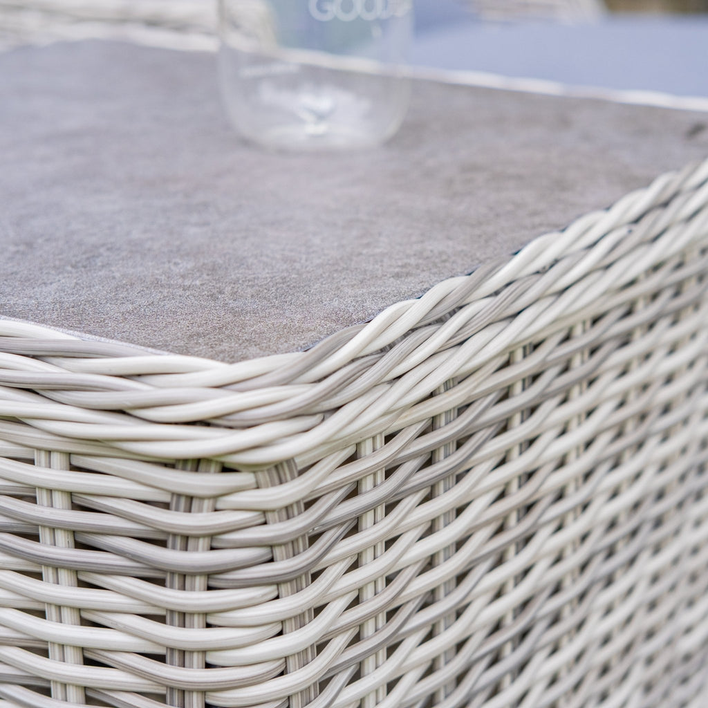 Vienna - Light Grey Sun Lounger with Table - Rathwood Store