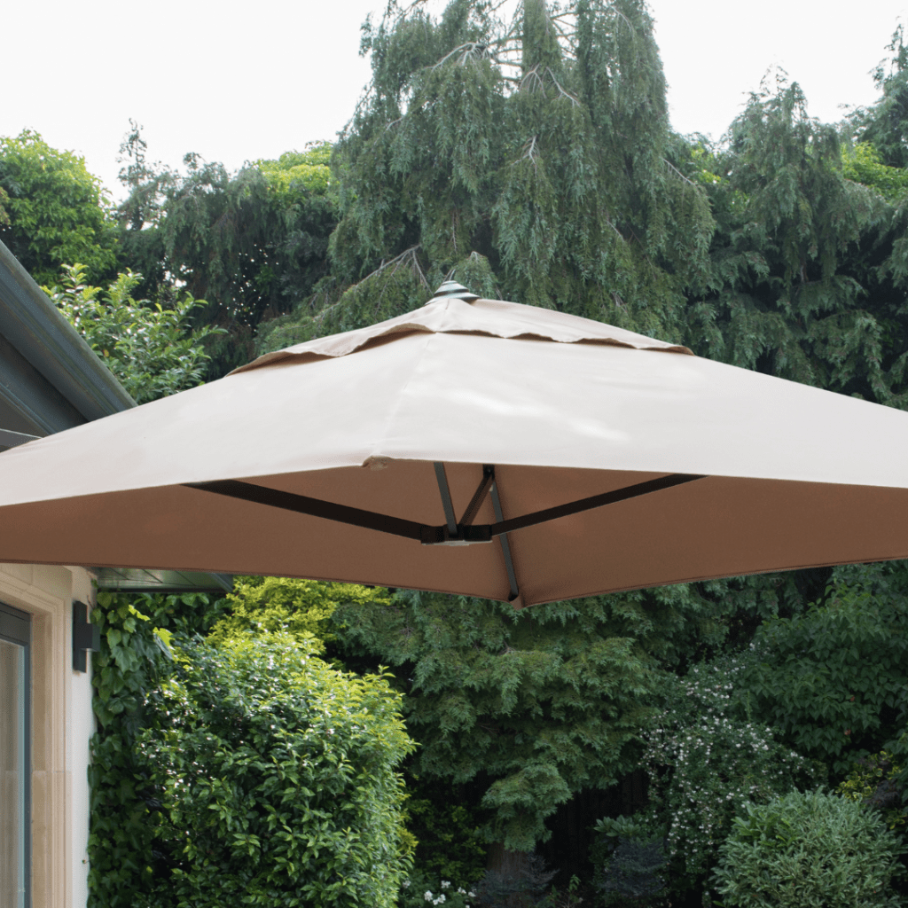 Wall Mounted Cantilever Parasol (Taupe) - Rathwood Store