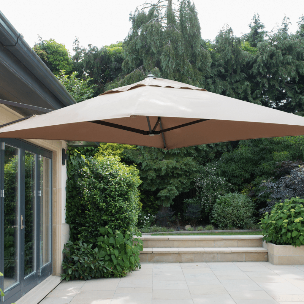 Wall Mounted Cantilever Parasol (Taupe) - Rathwood Store