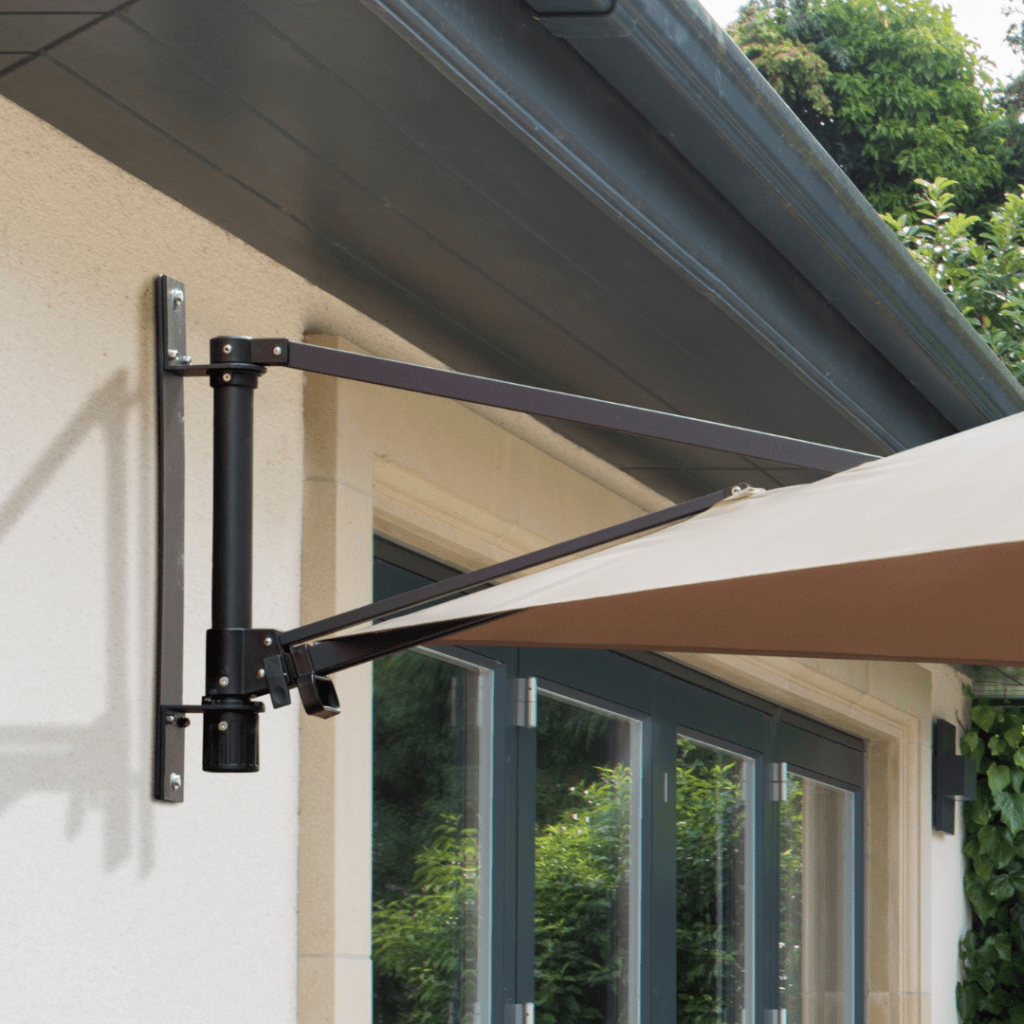 Wall Mounted Cantilever Parasol (Taupe) - Rathwood Store