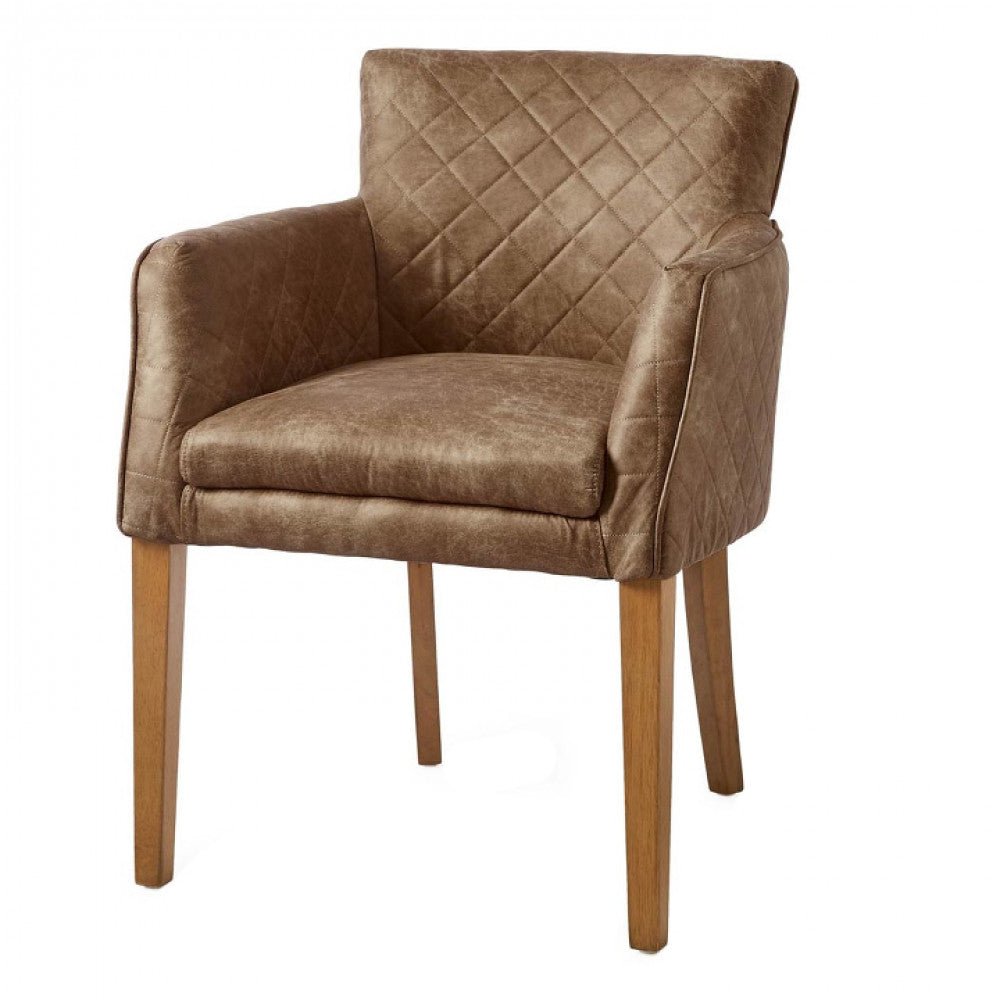 Waverly Dining Armchair, pellini, coffee - Rathwood Store