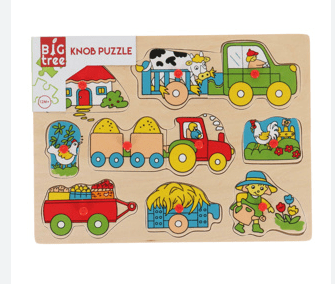 Wooden Grab Puzzle - Asstd - Rathwood Store