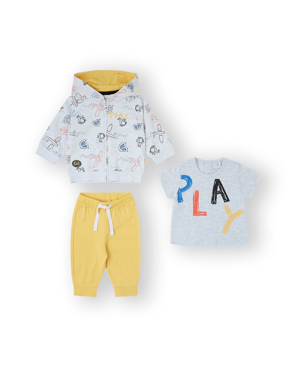 Yatsi 3 Piece SS25 - Grey/Yellow Play - Rathwood Store