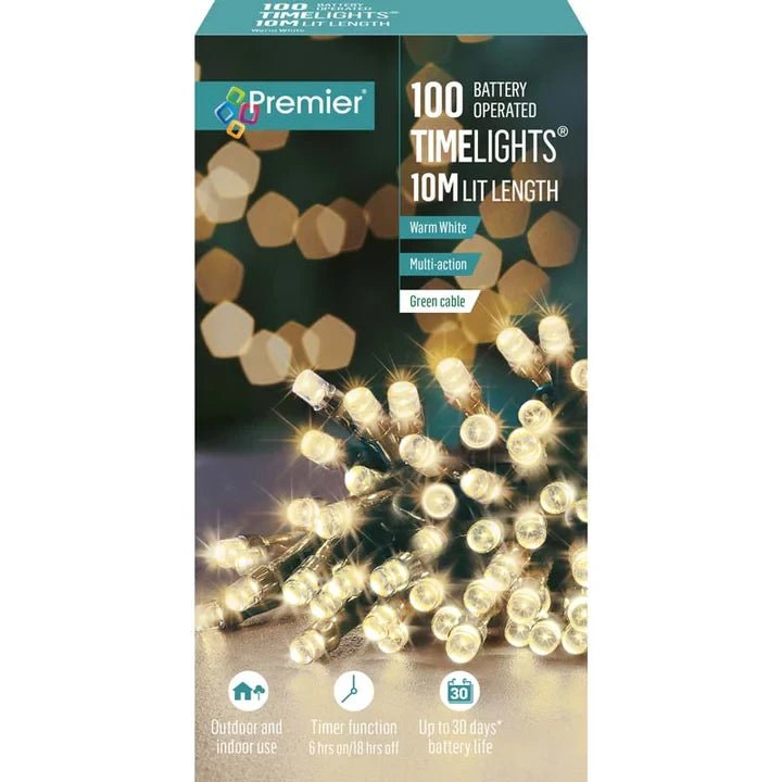 100 Battery Operated TimeLights - Warm White (CP25) - Rathwood Store