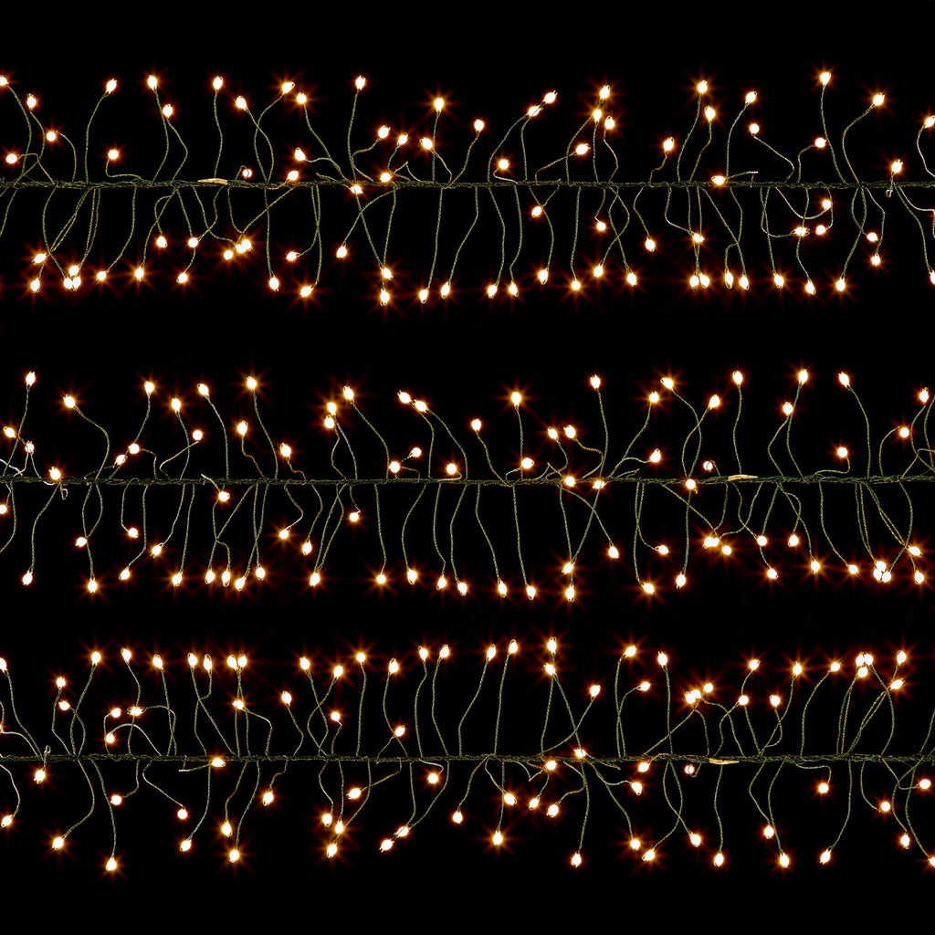 860L LED UltraBright Cluster Garland Green Wire - Warm White - Rathwood Store