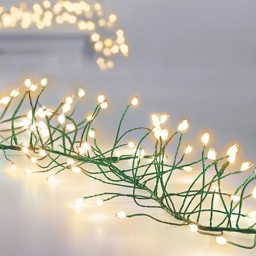 860L LED UltraBright Cluster Garland Green Wire - Warm White - Rathwood Store