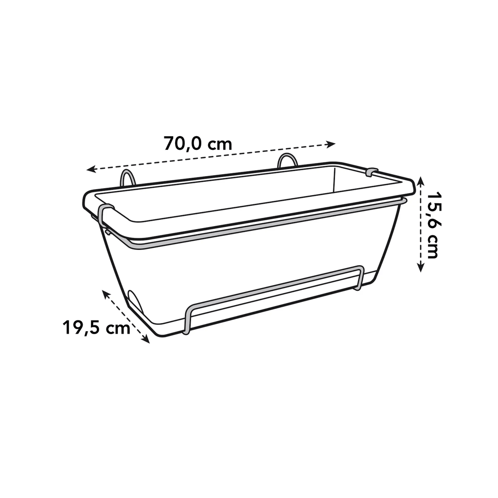 Barcelona Trough 70cm (Taupe) - Rathwood Store