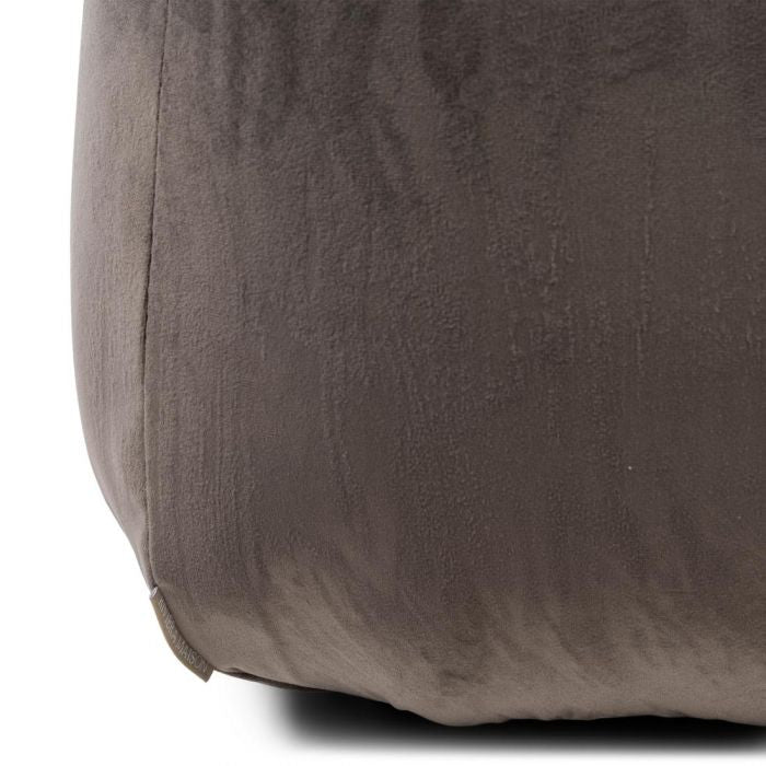 Bel Air Footstool, velvet, anthracite - Rathwood Store