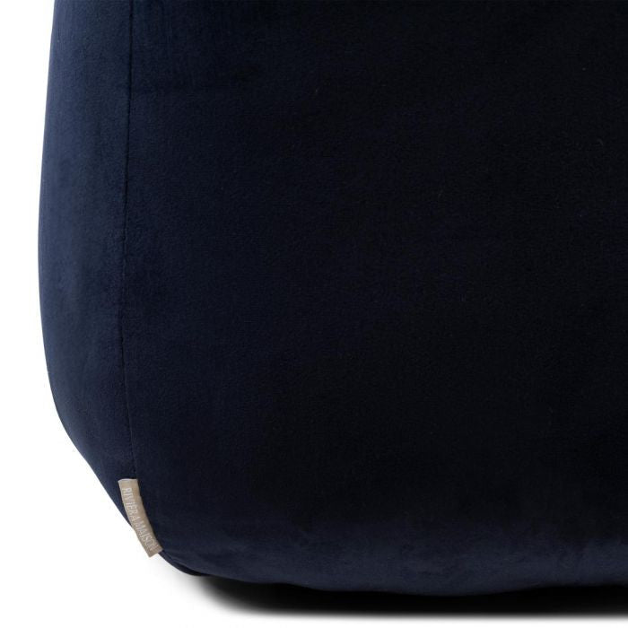 Bel Air Footstool, velvet, indigo - Rathwood Store