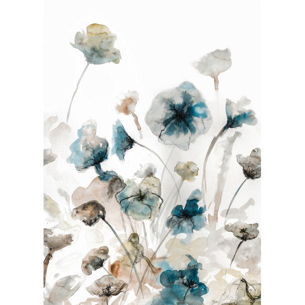 Blue Garden II, 50cmx70cm wall art - Rathwood Store