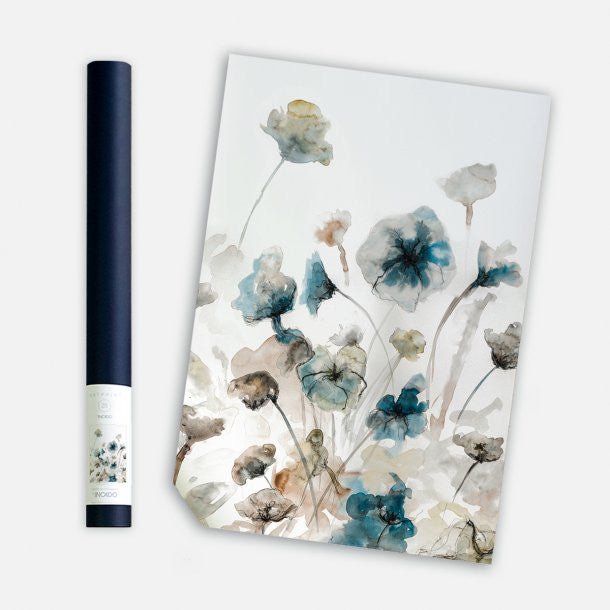 Blue Garden II, 50cmx70cm wall art - Rathwood Store