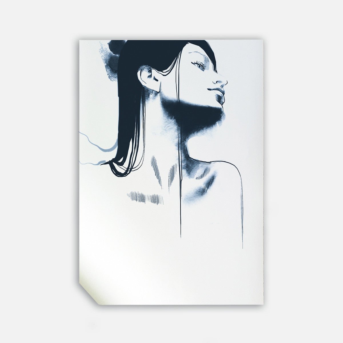 Blue Lady, 50cmx70cm wall art - Rathwood Store