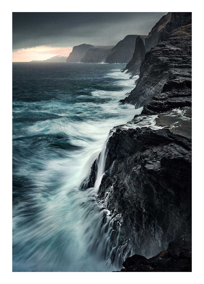 Bøsdalafossur, 50cmx70cm wall art - Rathwood Store