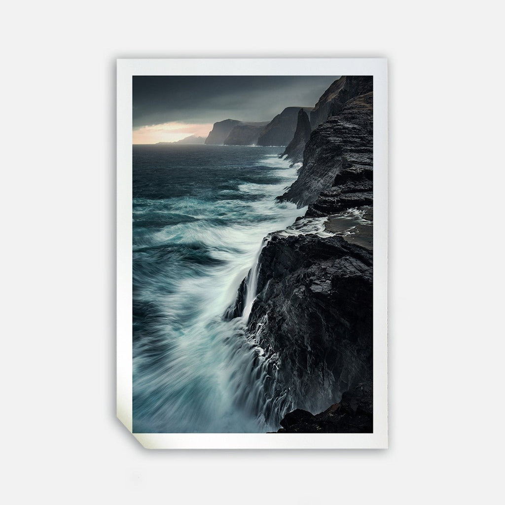 Bøsdalafossur, 50cmx70cm wall art - Rathwood Store
