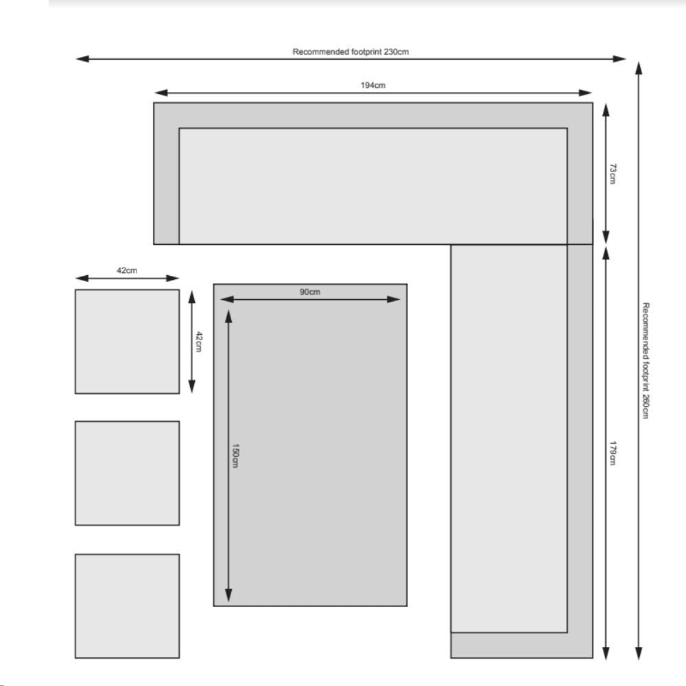 Boston - Casual Dining Set (Dark Grey) - Rathwood Store
