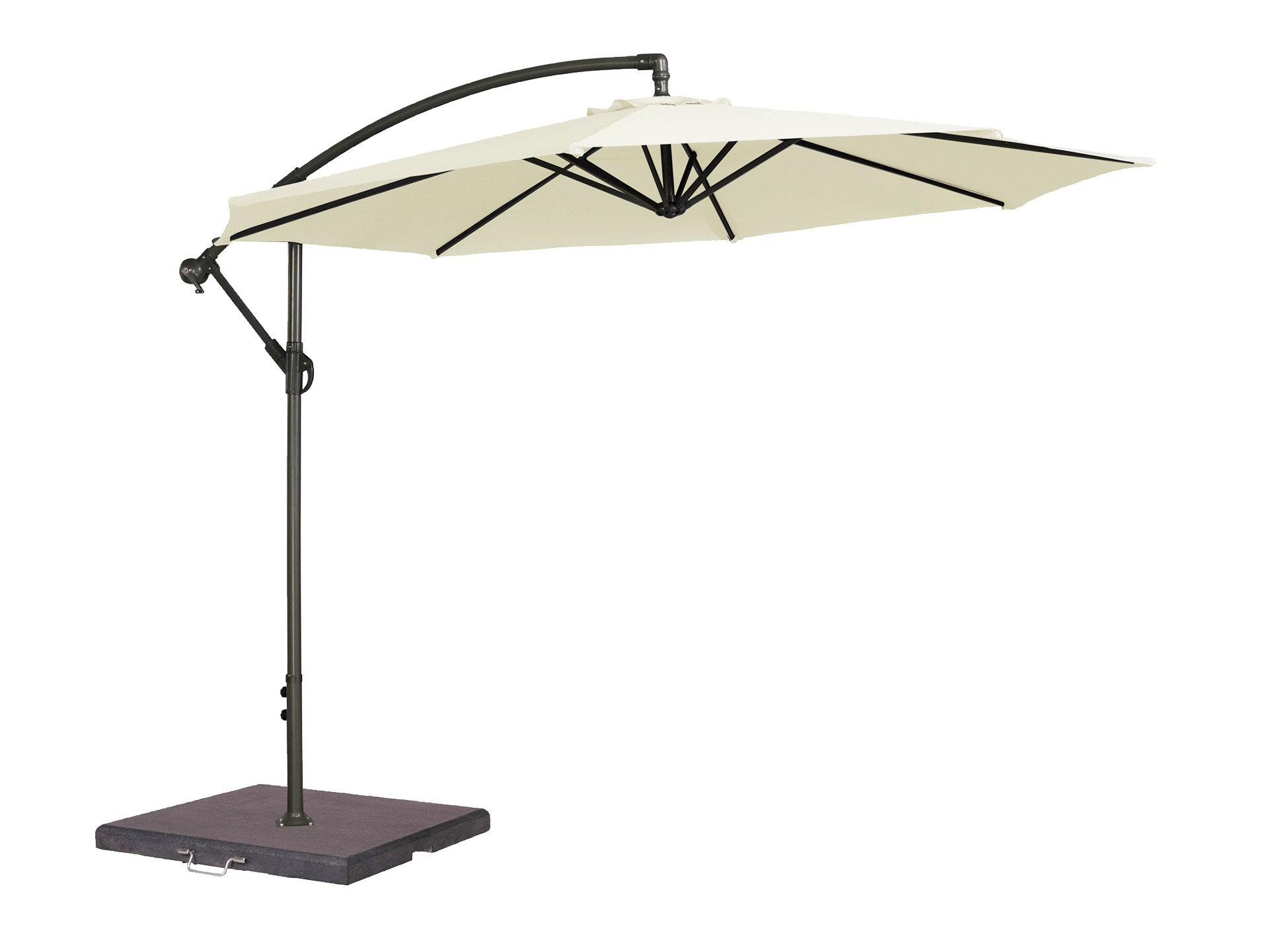 Cantilever Parasol - 300cm Round in Ecru - Rathwood Store