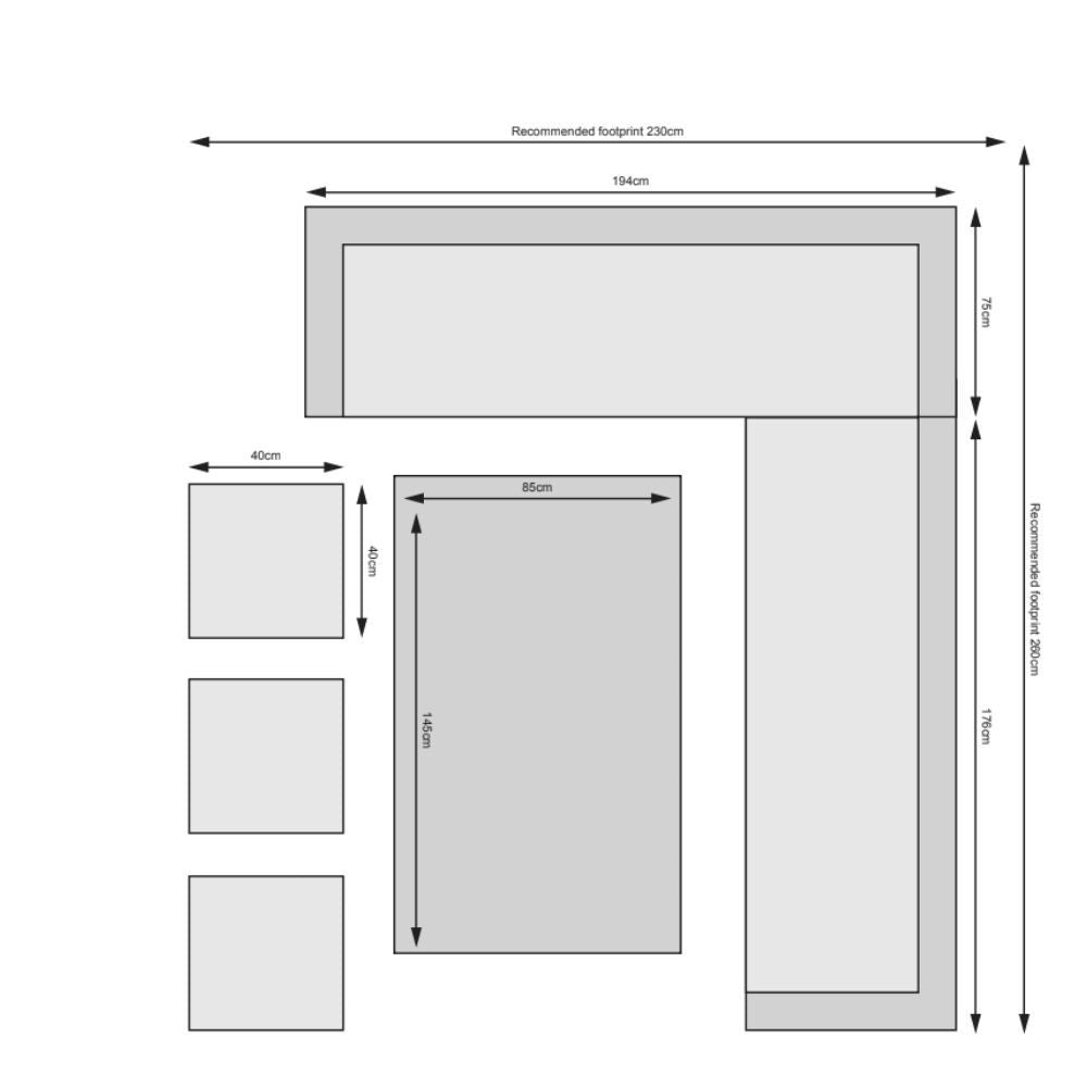 Chester - Corner Set with Table - Rathwood Store