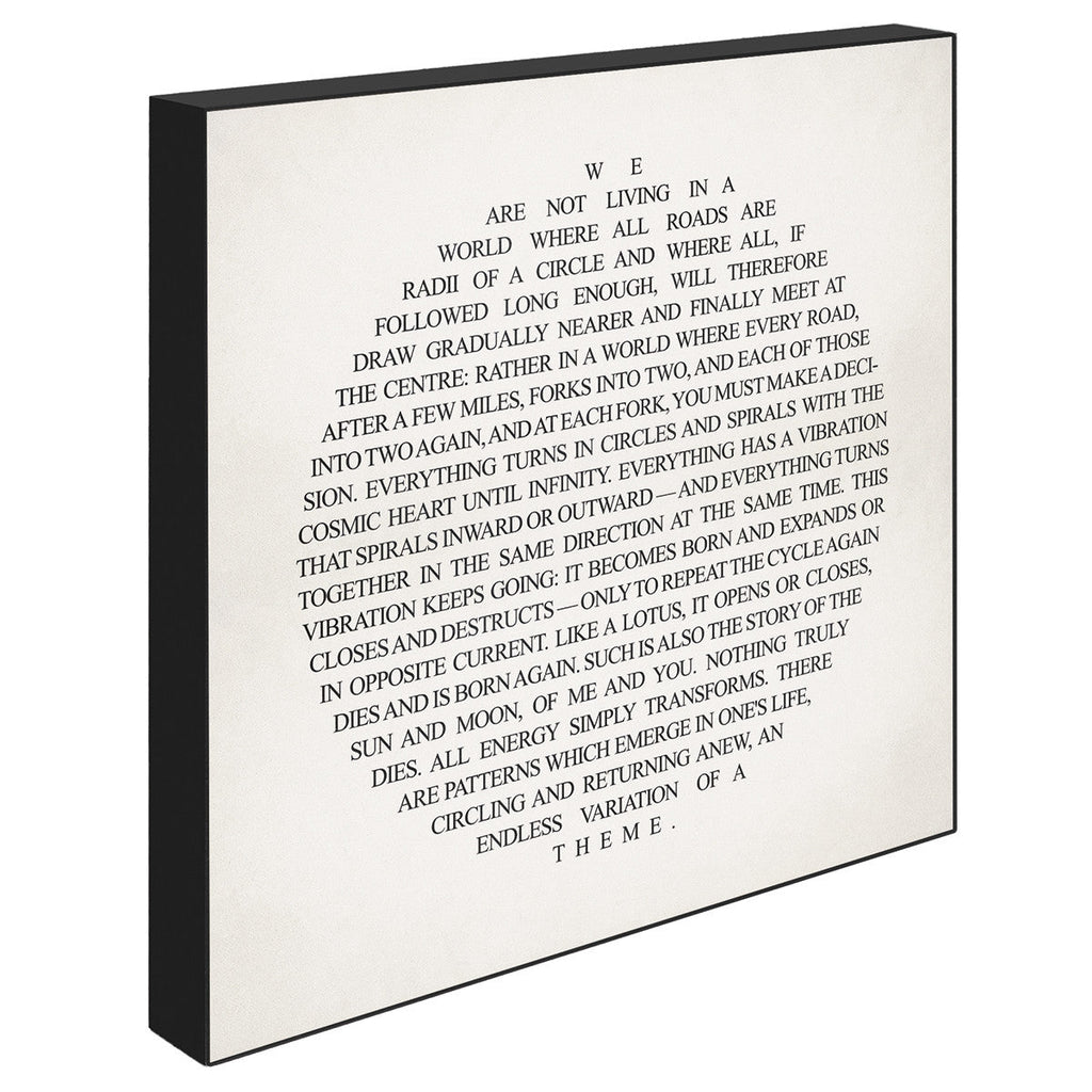 Cirkle, 15cmx15cm art block - Rathwood Store