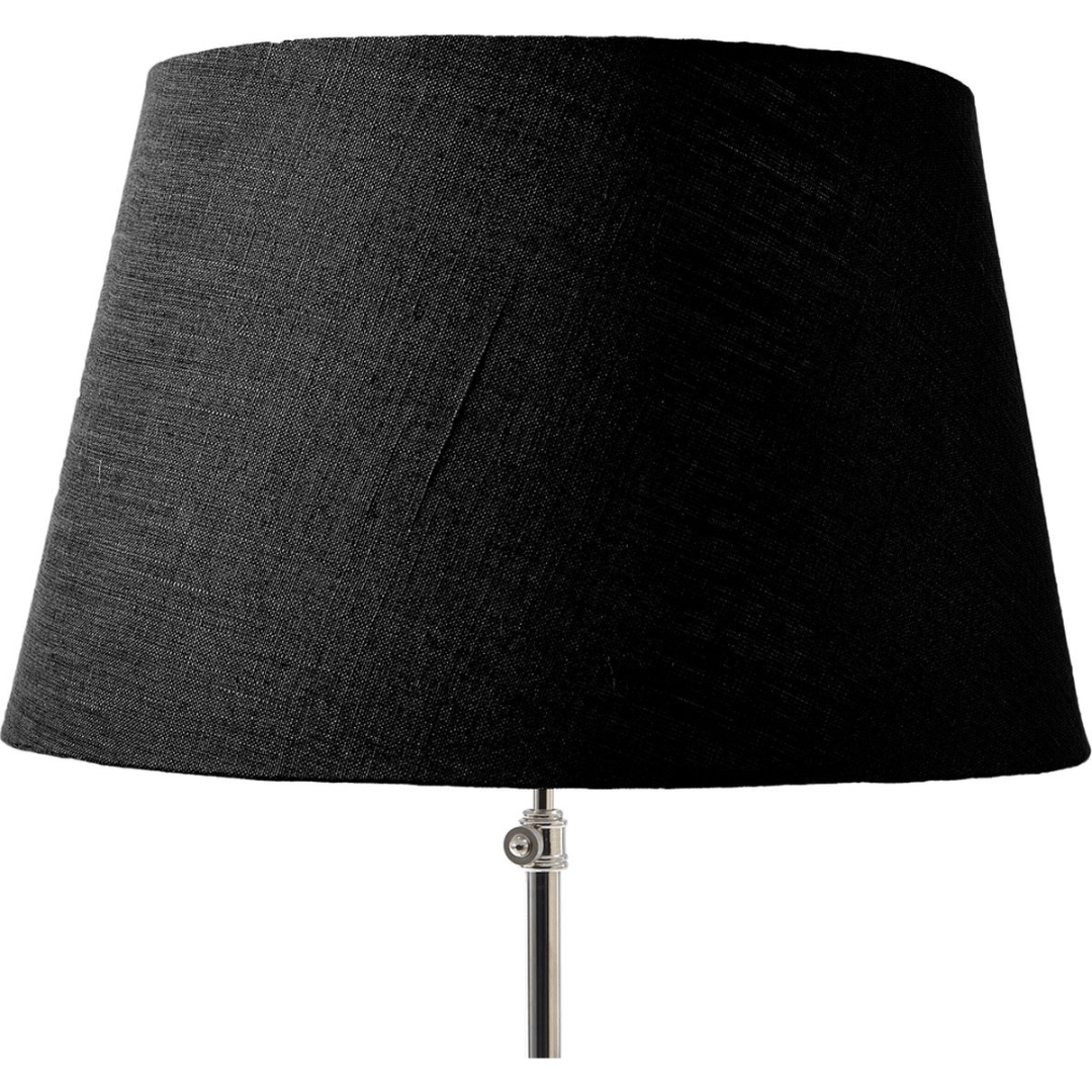 Classic Natural Linen Lampshade all black 42x55 - Rathwood Store