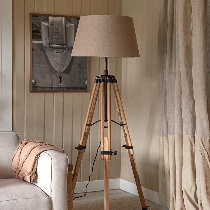 Classic Natural Linen Lampshade natural 42x55 - Rathwood Store