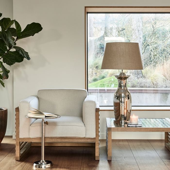 Classic Natural Linen Lampshade natural 42x55 - Rathwood Store
