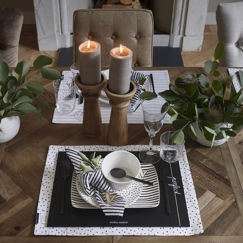 Dots & Stripes Heart Serving Plate - Rathwood Store