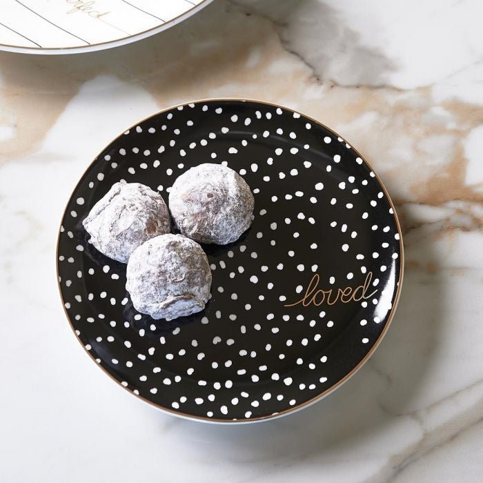 Dots & Stripes Loved Cake Plate - Rathwood Store